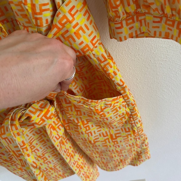 LHD Casitas Mini Dress Yellow Abstract 8 - Picture 6 of 14